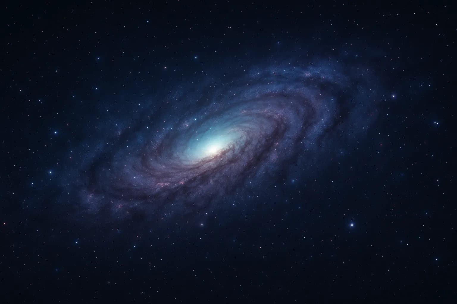 Una galassia luminosa in un cielo profondo